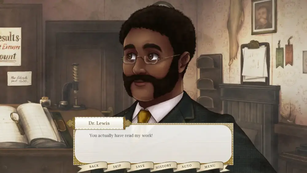 Dr. Lewis, an educated man of color